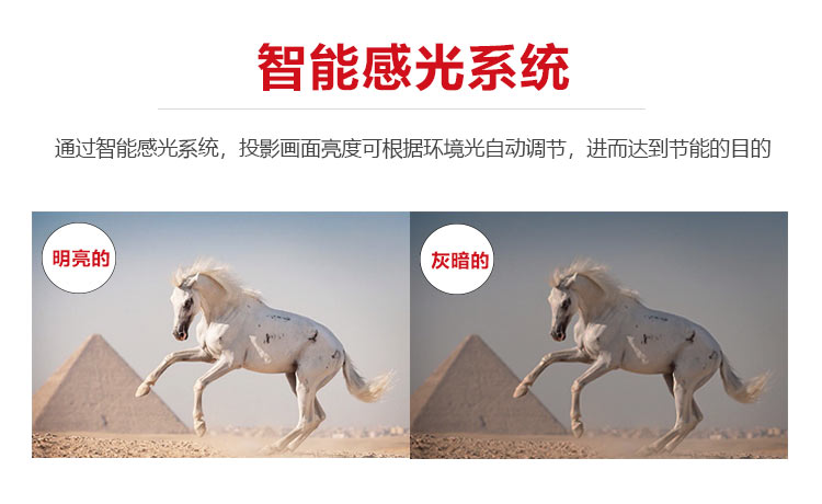 愛普生CB-2155W投影機 智能感光系統(tǒng)